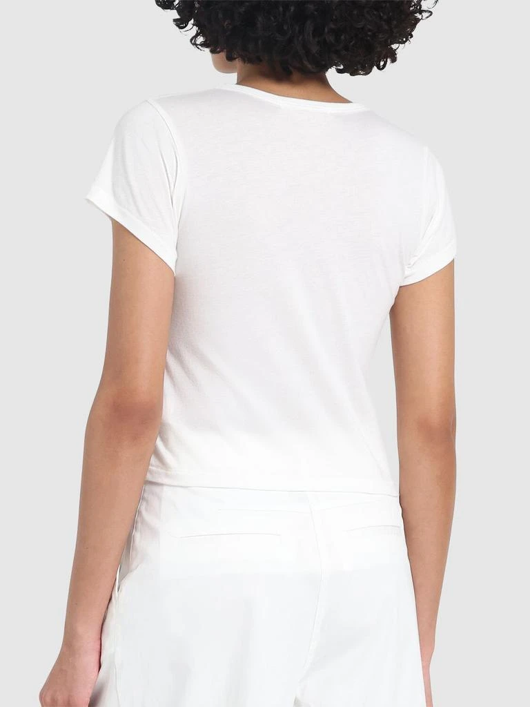 ÉTERNE Short Sleeve Stretch Cotton T-shirt 2