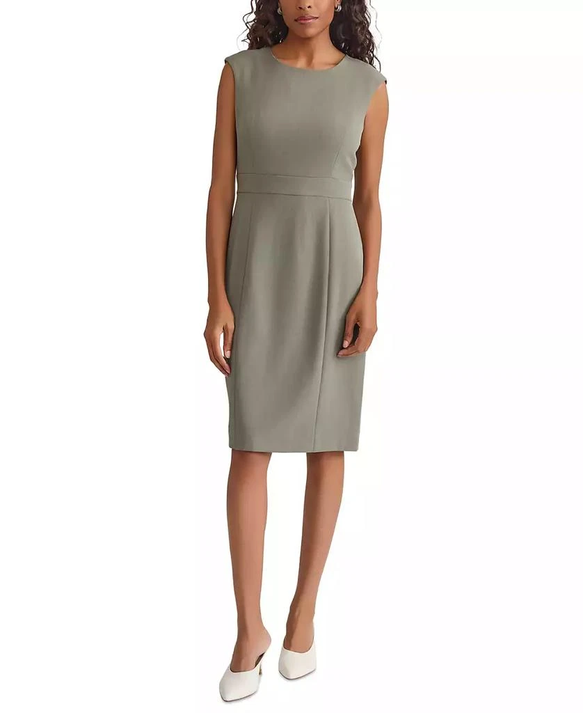 Kasper Women's Crewneck Sleeveless Sheath Dress, Regular & Petite 7