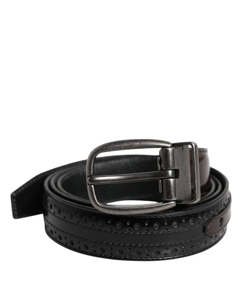 Dolce 
Gabbana Leather Classic Metal Buckle Men
s Belt