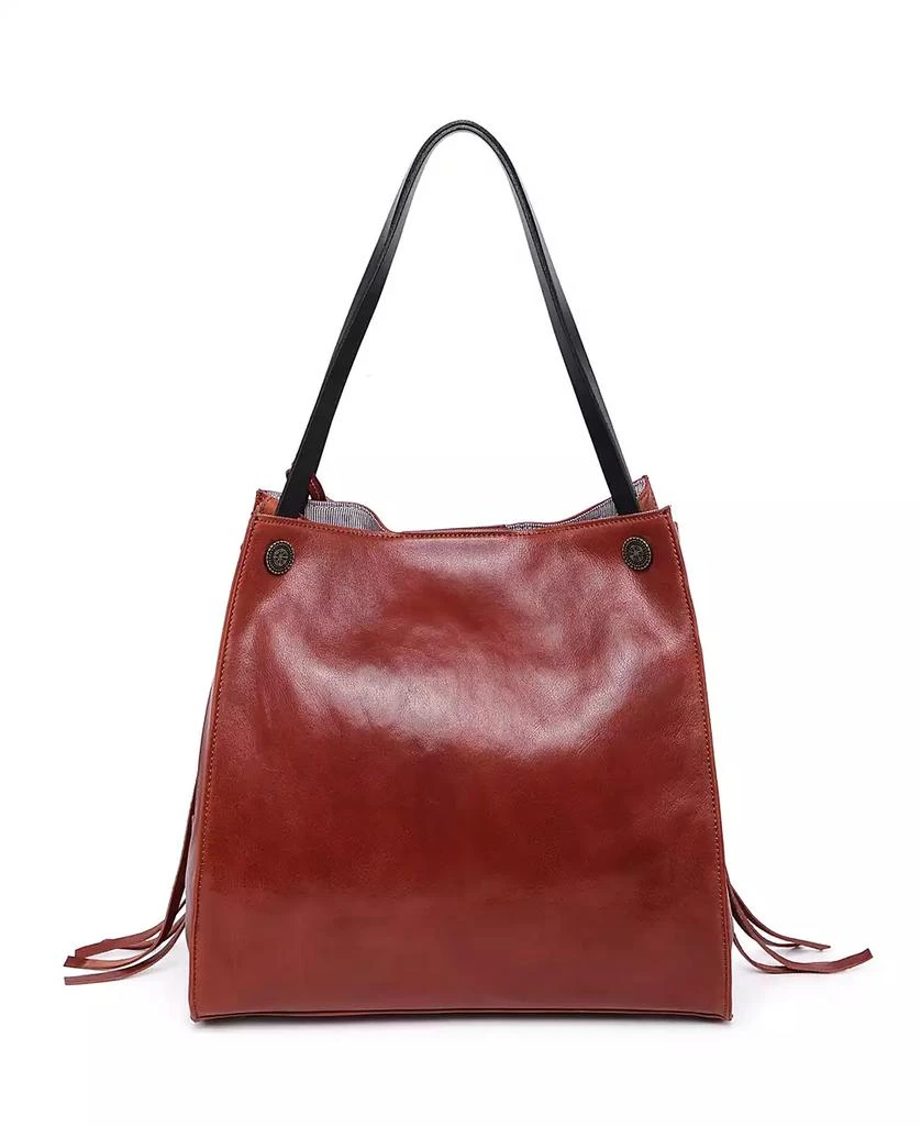 OLD TREND Women's Genuine Leather Daisy Tote Bag 9