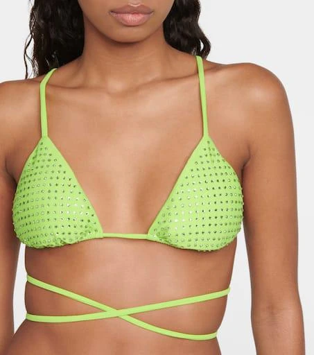 Self Portrait Embellished bikini top 4