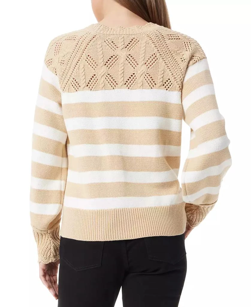 Sam Edelman Women's Joy Novelty Yoke Striped Sweater 2