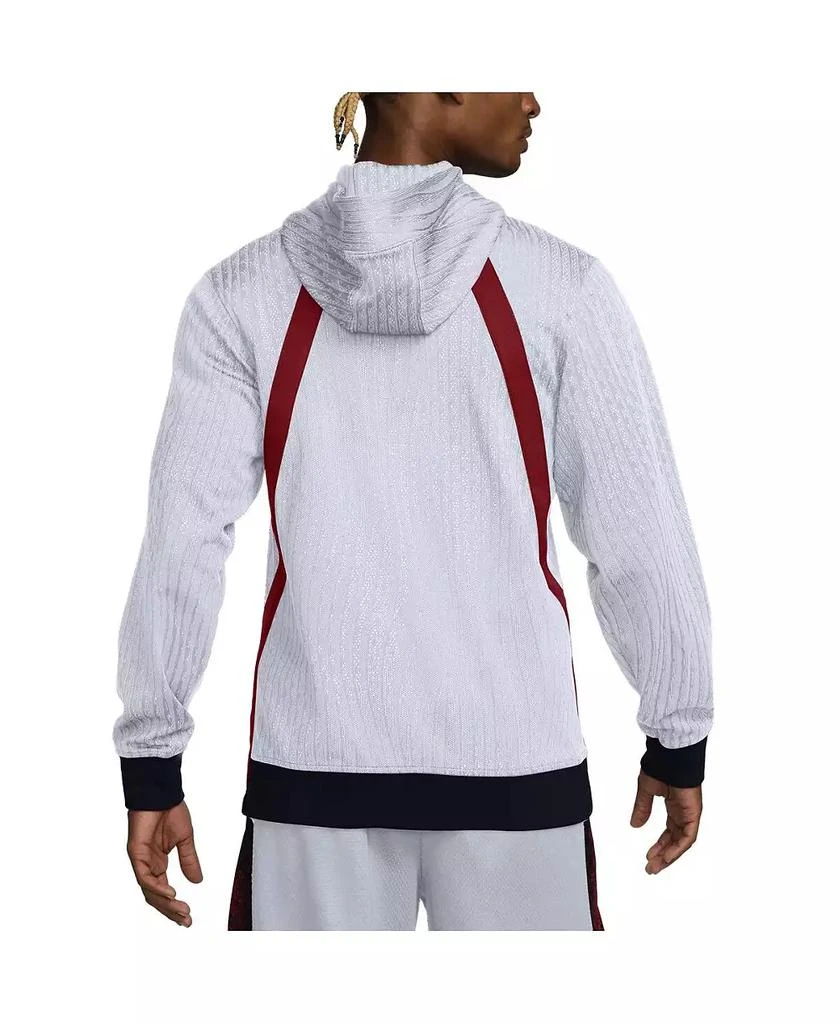 NIKE Men's White USA Basketball 224 Summer Authentic On-Court Game Full-Zip Jacket 2