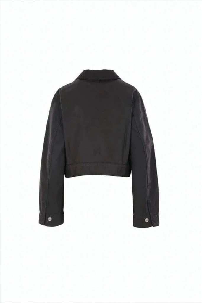 Lemaire Cropped Denim Jacket with Classic Collar 2