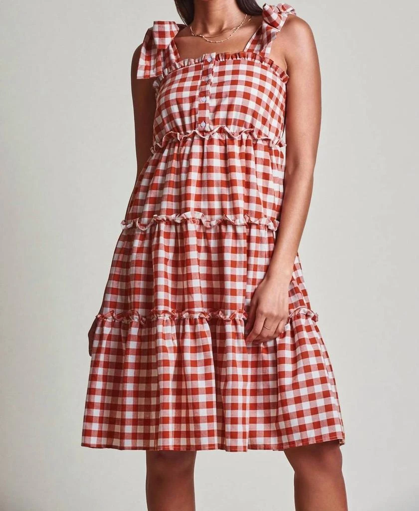 THE SHIRT Sylvana Dress In Check Print 1