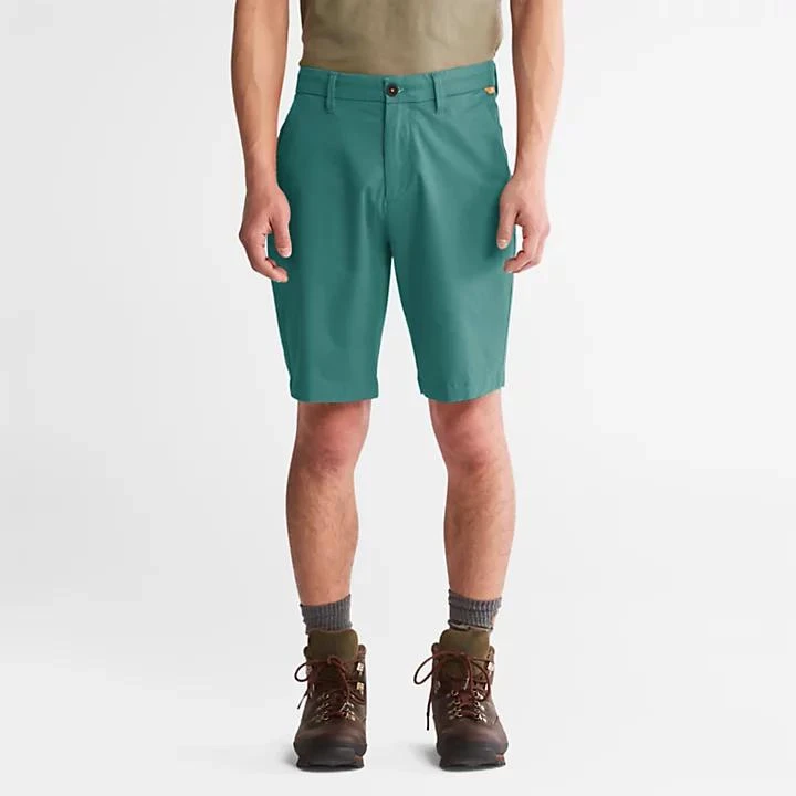 Squam Lake Stretch Chino Shorts for Men in Green – On Sale Now