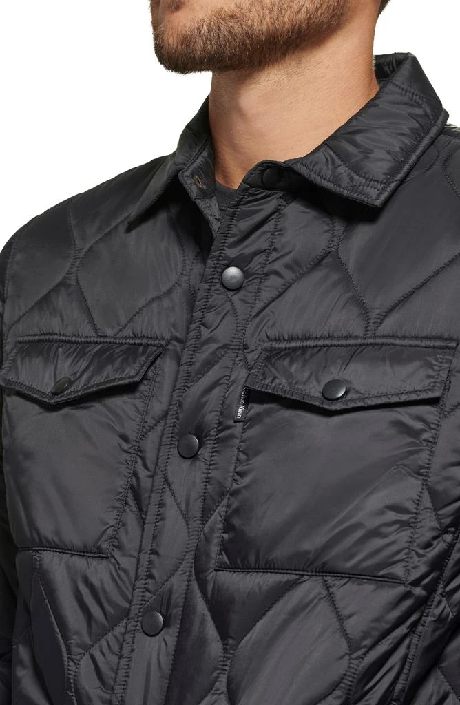 Calvin Klein Water Resistant Quilted Shirt Jacket 4