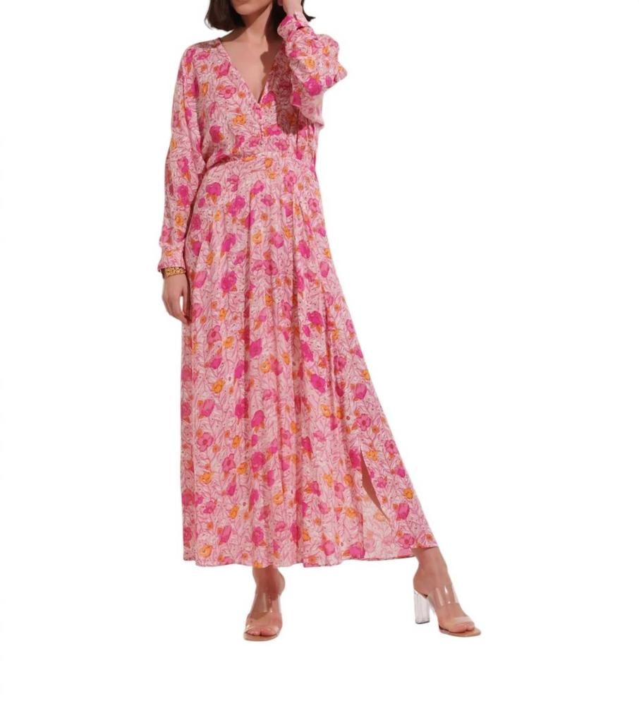 Poupette St Barth Poupette St Barth - Ilona V Neck Long dress