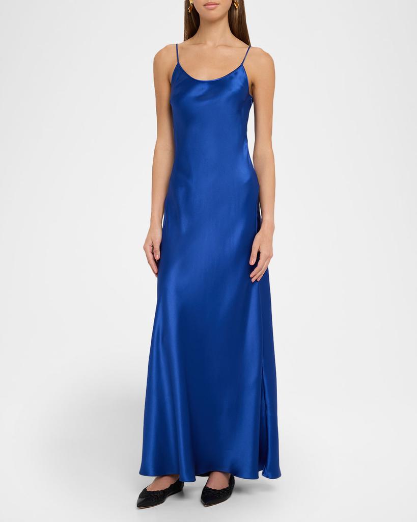 Gabriela Hearst Jesaba Scoop-Neck Silk Maxi Slip Dress