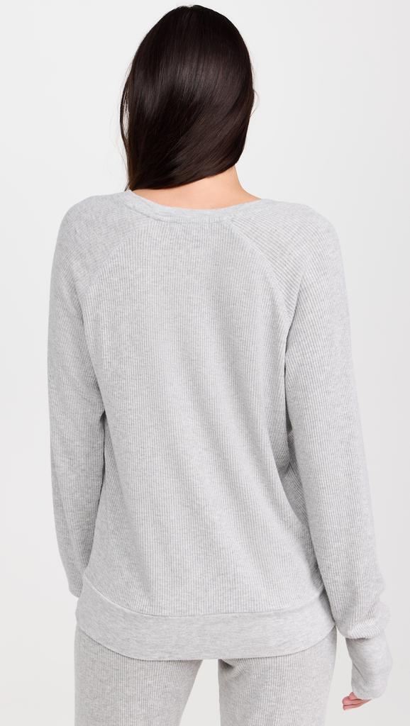 PJ Salvage Long Sleeve Textured Essentials Top