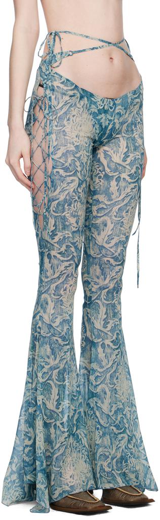 KNWLS Blue Glimmer Trousers