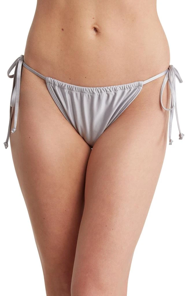 Good American Ruched String Bikini Bottoms 1