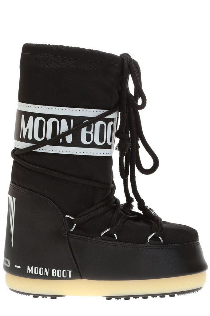 Moon Boot Moon Boot Kids Icon Logo Printed Lace-Up Boots