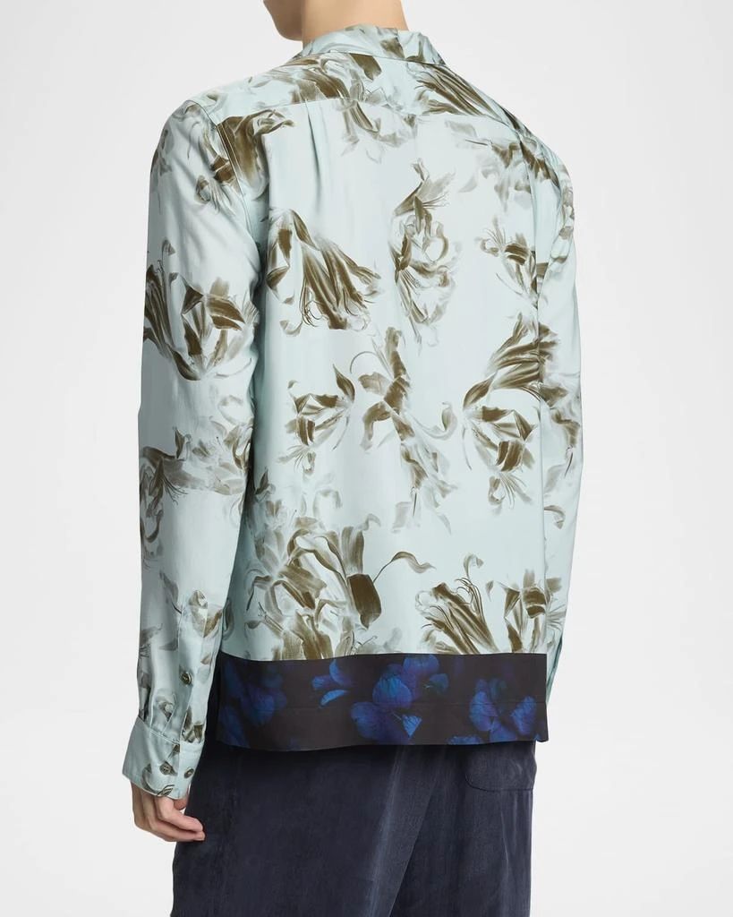 Dries Van Noten Men
s Cartly Floral Contrast-Trim Dress Shirt 3