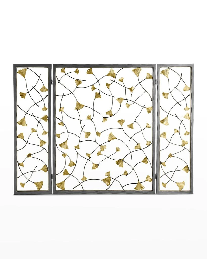 Michael Aram Golden Ginkgo Firescreen 4