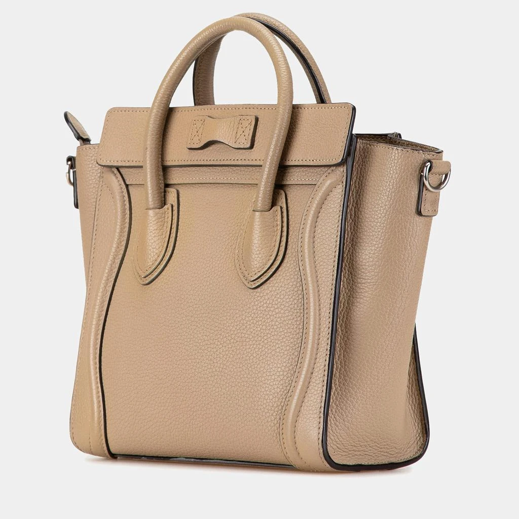 Celine Celine Taupe Leather Nano Leather Luggage Tote Bag 3