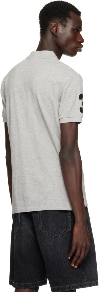 Ralph Lauren Gray Custom Slim Fit Big Pony Mesh Polo 3