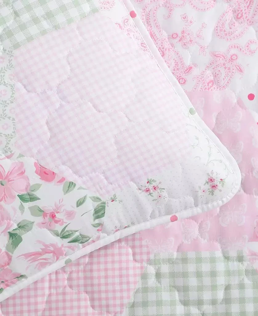 Laura Ashley Ellyn Reversible 3 Piece Quilt Set 7