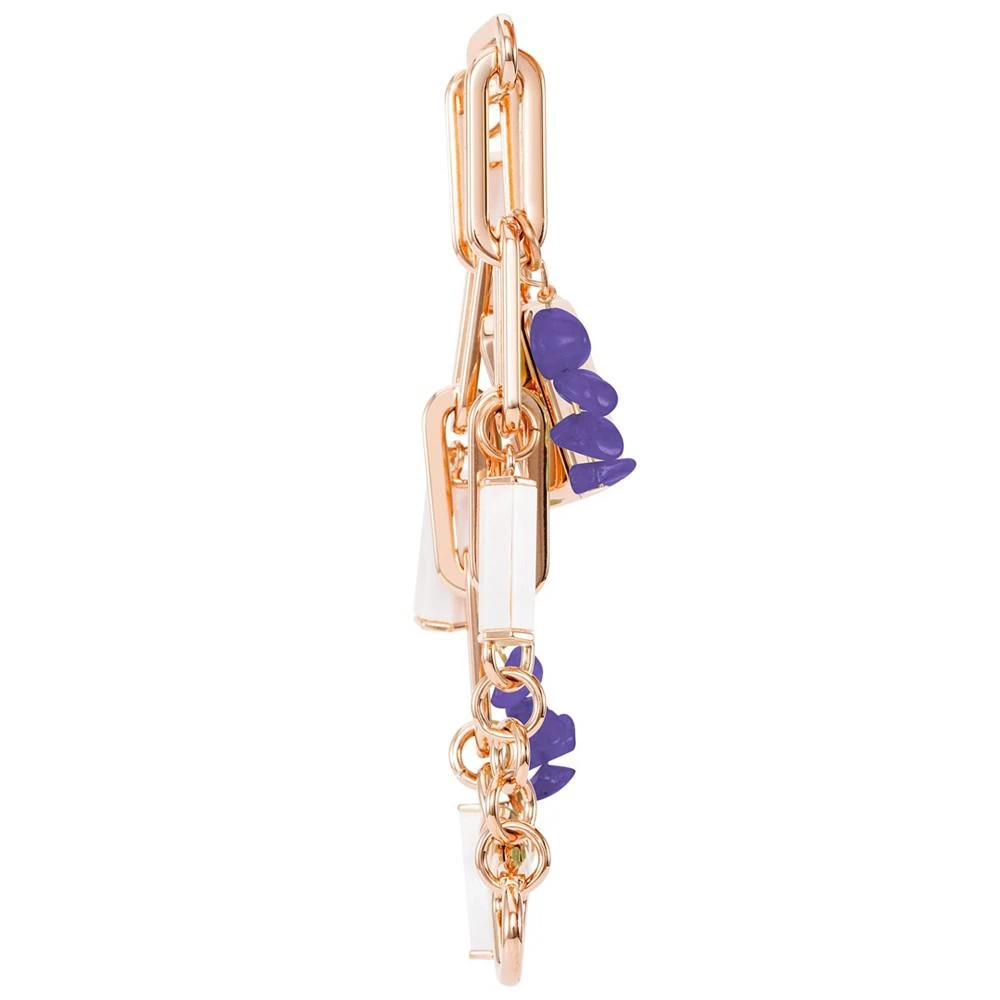 Anne Klein Women's Three Hand Rose Gold-Tone Alloy Charm Watch, 18mm x 21.5mm 3