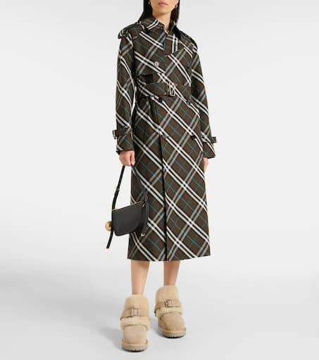 Burberry Shearling-trimmed suede ankle boots 2