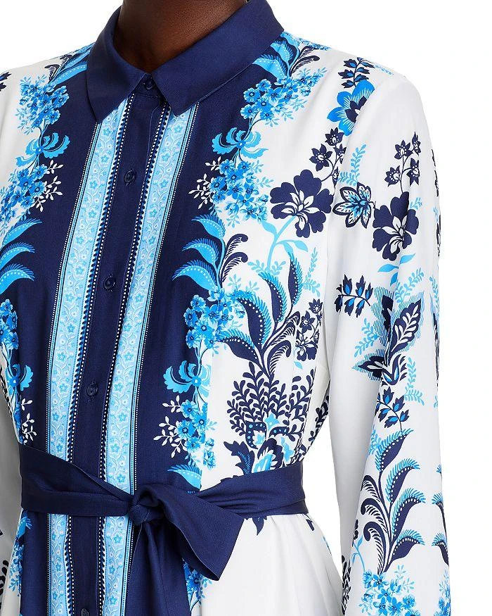 Tahari Printed Belted Shirt Dress 6
