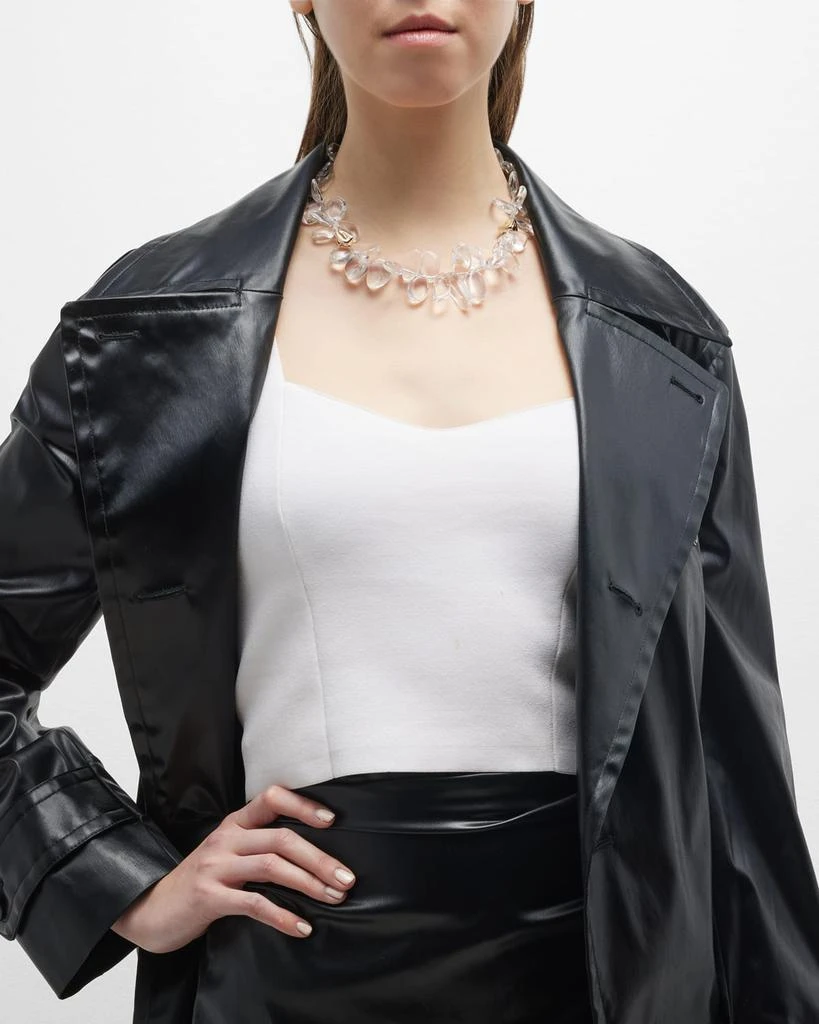 Devon Leigh Quartz and Polished Gold Necklace 5