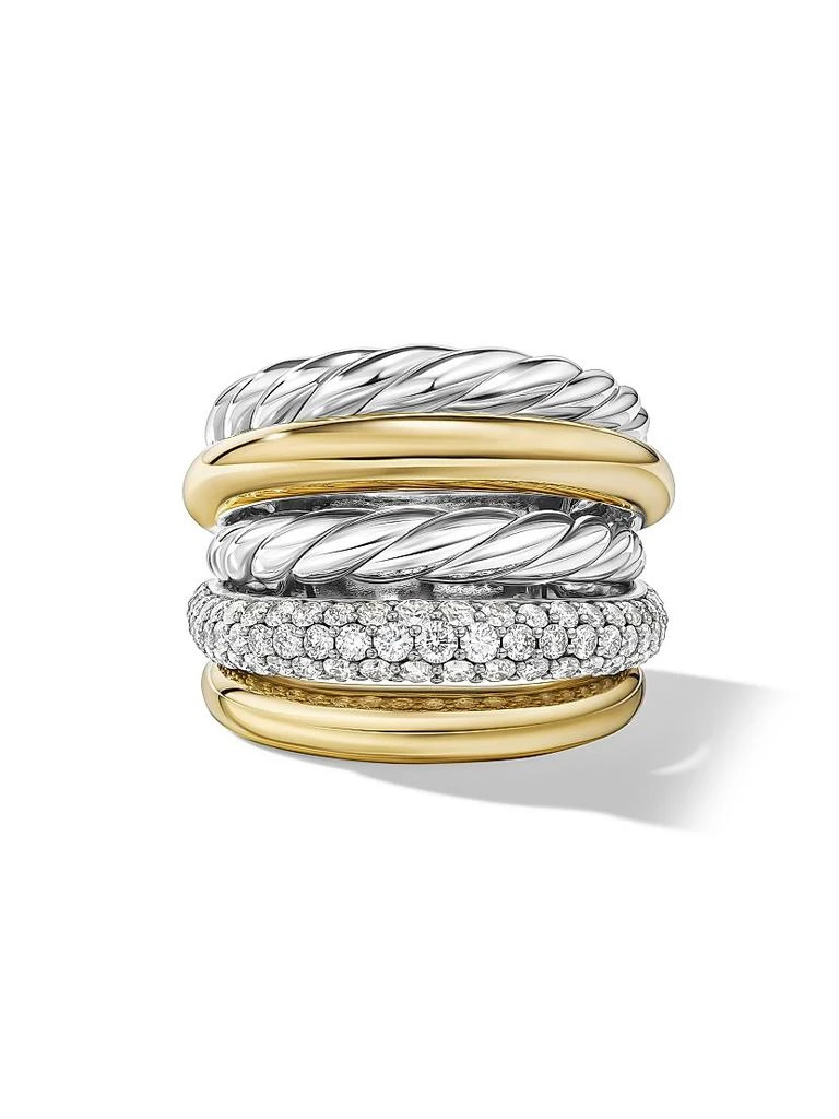 David Yurman DY Mercer™ Multi Row Ring in Sterling Silver 3