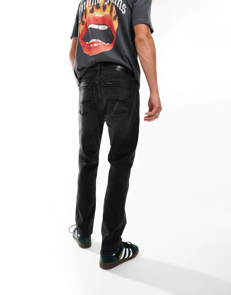 HOLLISTER Hollister slim straight fit jeans in washed black 3