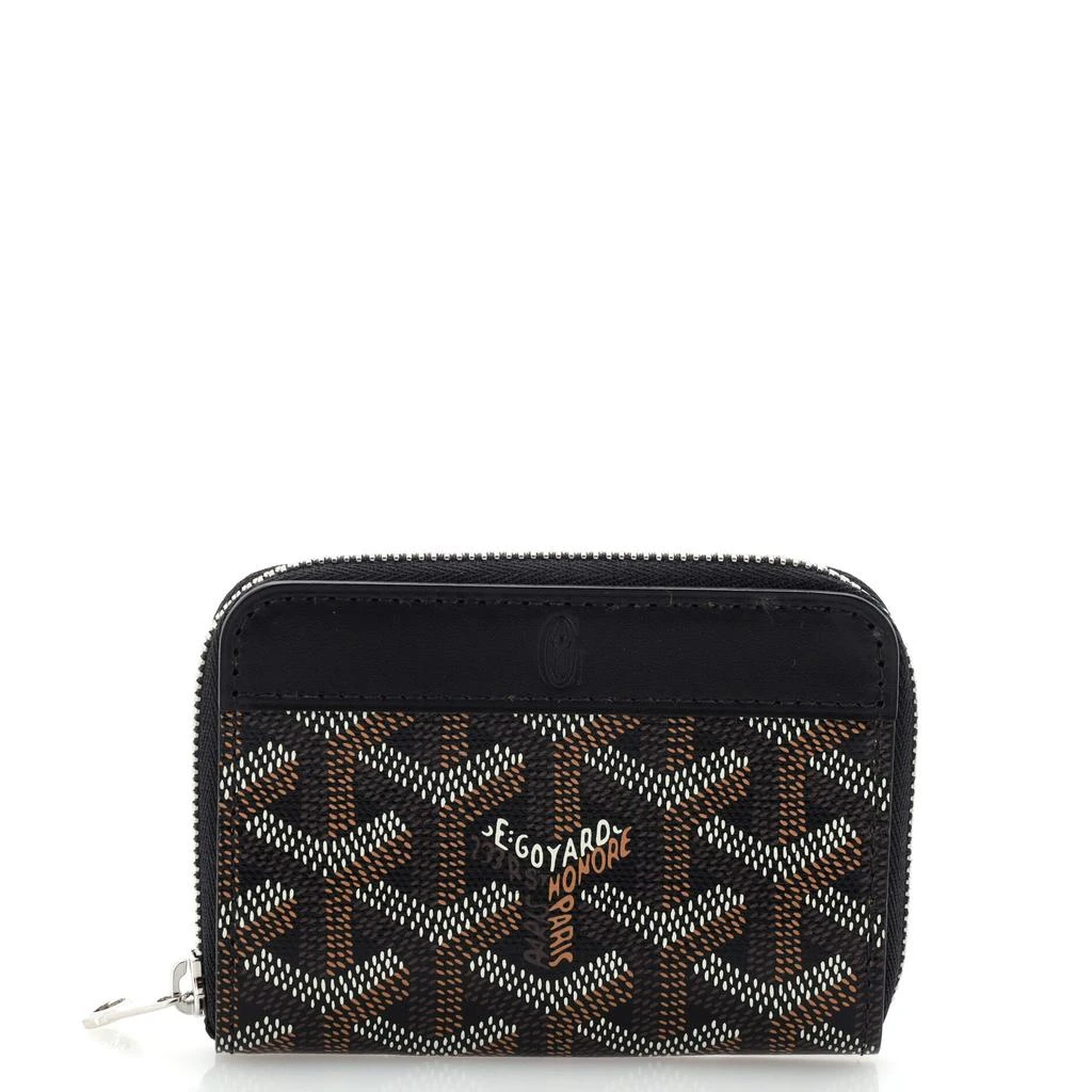 Goyard Matignon Zip Wallet Coated Canvas with Leather PM 1