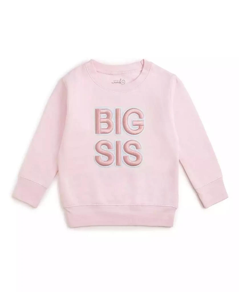 Sweet Wink Toddler Girls Sis Embroidered Patch Sweatshirt