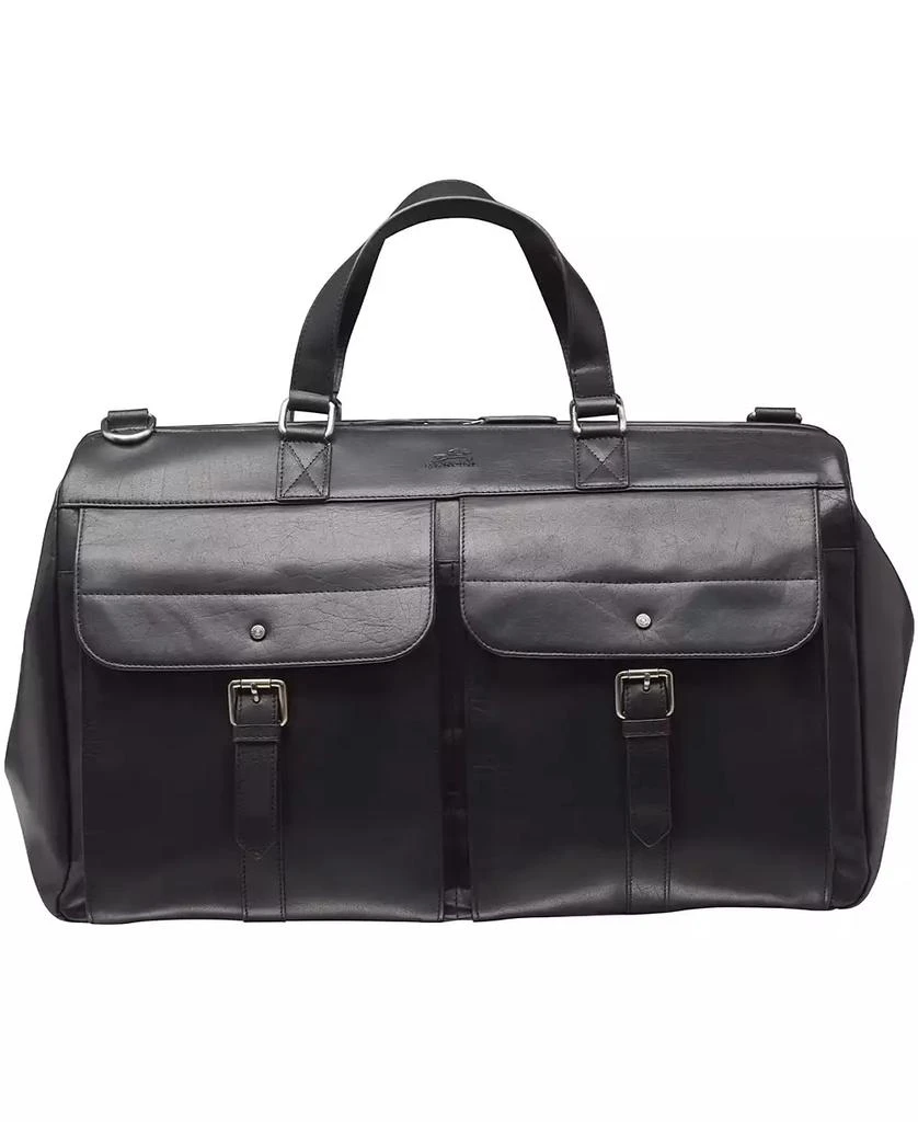 Mancini Leather Goods Men's Buffalo Dowel Rod Duffle Bag for Carry-On Travel 1