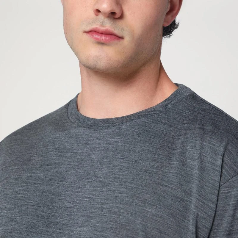 AURALEE Grey wool T-shirt 4