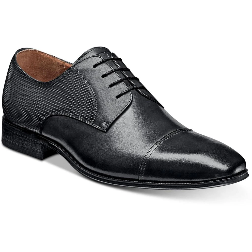 Shop Calipa Mens Leather Lace-Up Cap Toe Oxfords on Sale at BeyondStyle ...