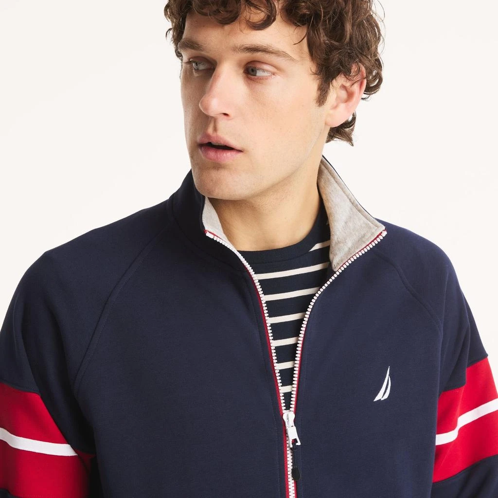 Nautica Mens Colorblock Raglan Sleeve Jacket 2