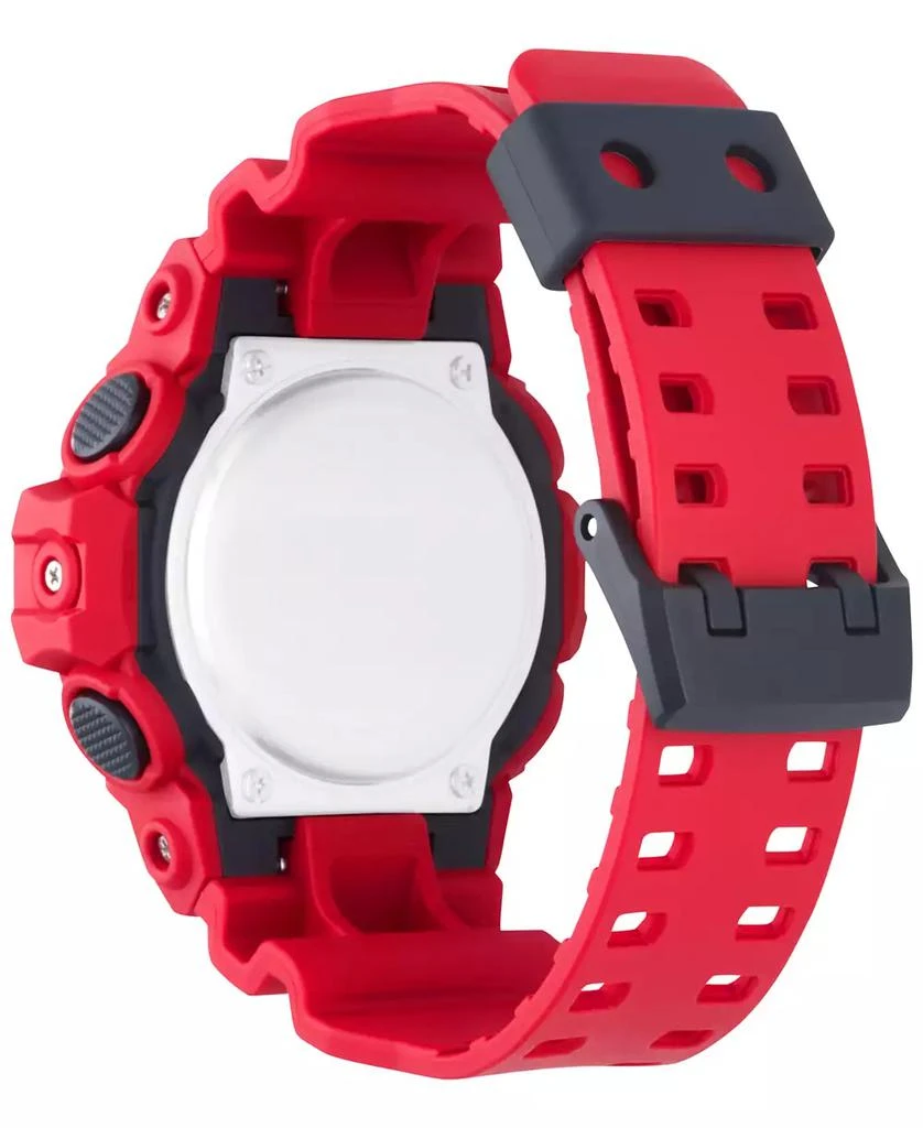 G-Shock Men's Analog-Digital Red Resin Strap Watch 53x58mm GA700-4A 3