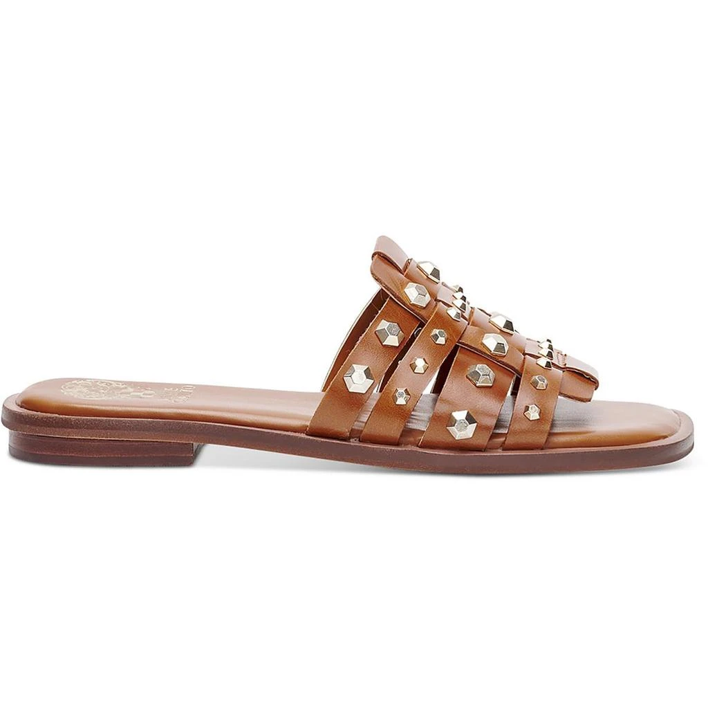 Vince Camuto Neverna Womens Leather Studded Slide Sandals 2