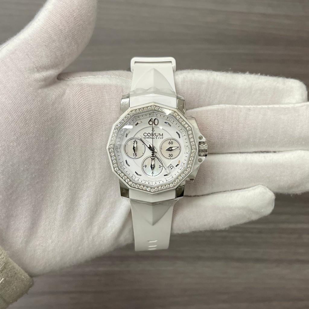 Corum Corum Admiral's Cup Competition 40 Chronograph Stainless Steel Diamond Automatic Watch A984/01022