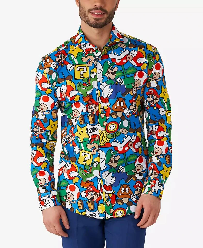 OppoSuits Men's Super Mario Licensed Nintendo Dress Shirt 1