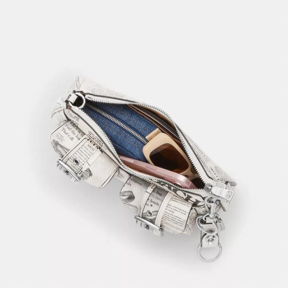 Coach Ashton Shoulder Bag With Newspaper Print 6