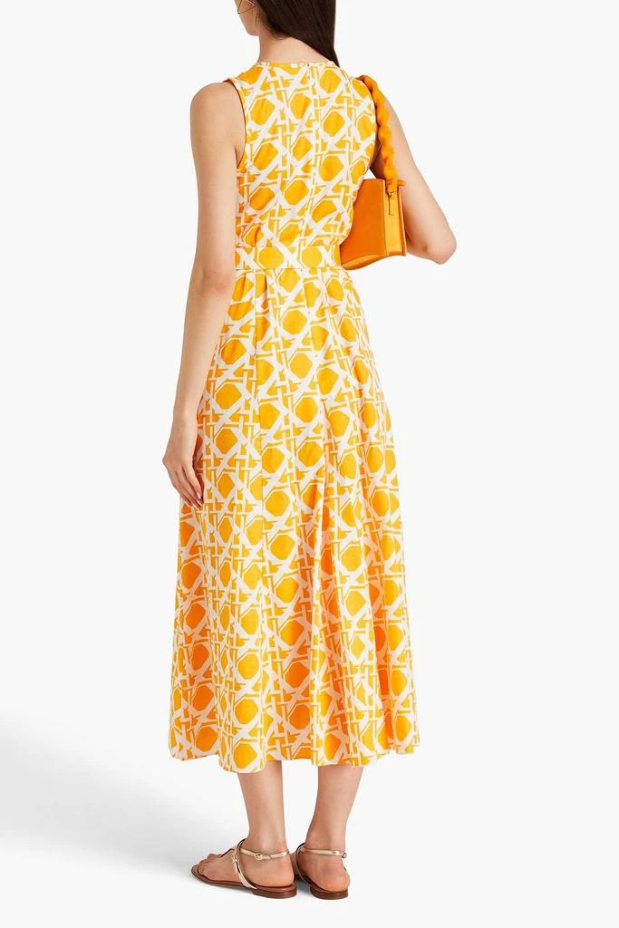 Diane von Furstenberg Elliot belted printed cotton and linen-blend midi dress 3