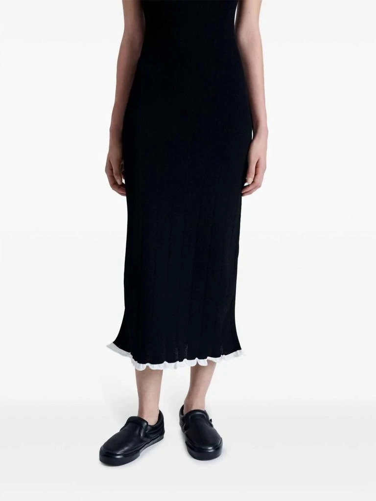 Proenza Schouler Kim Knit Midi Dress In Black 4