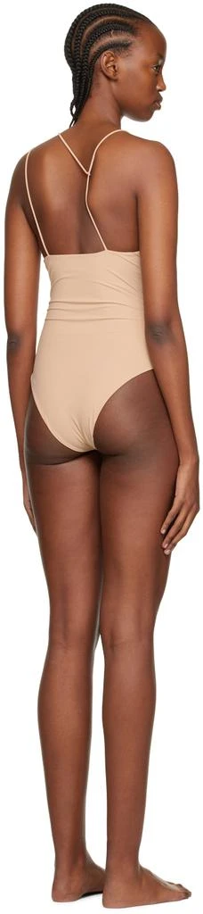 Nensi Dojaka SSSENSE Exclusive Beige Strappy One-Piece 3