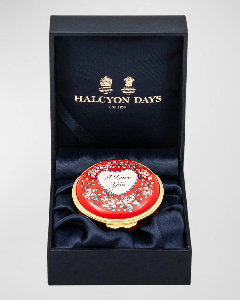 Halcyon Days I Love You Enamel Box 3