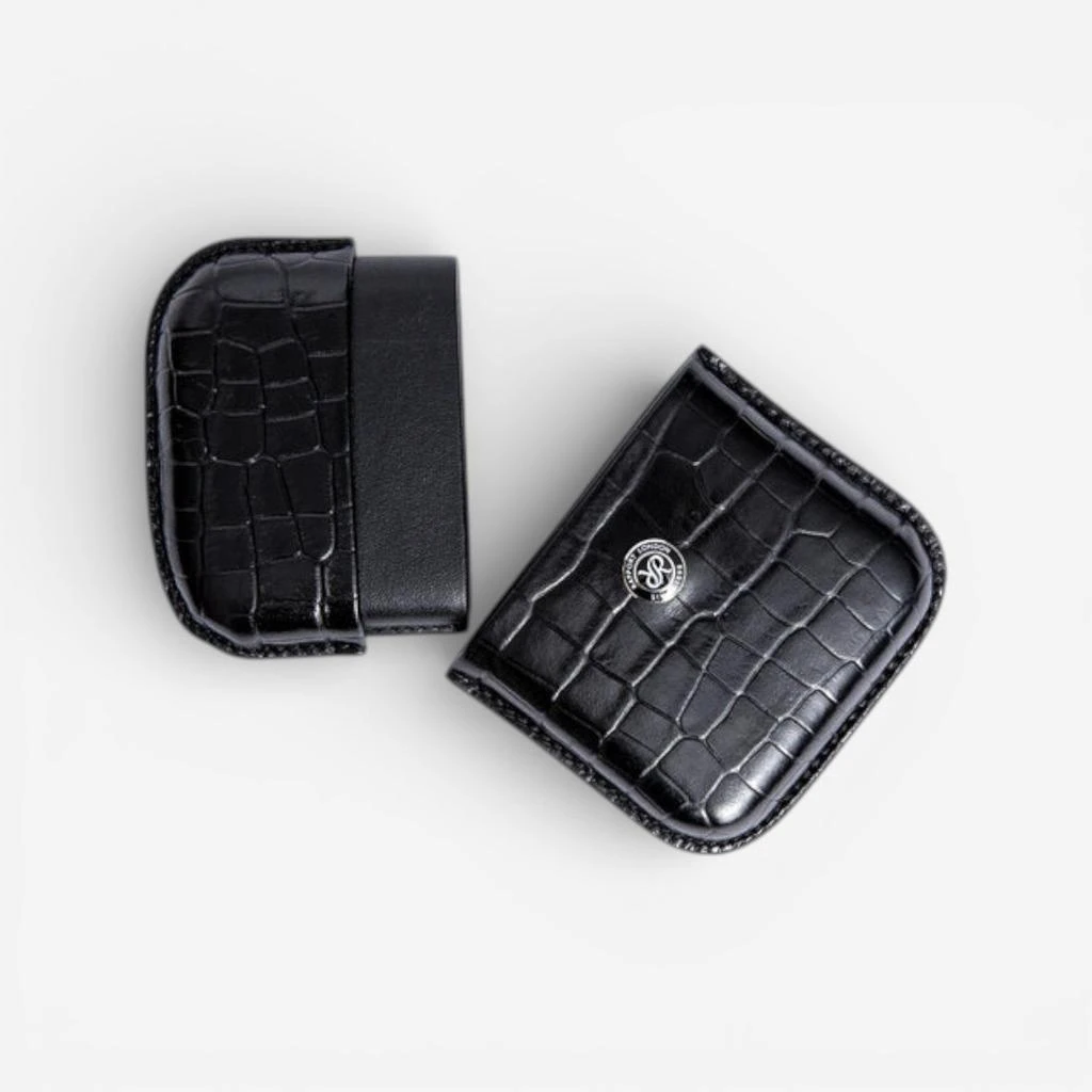 Rapport Rapport Director’s Range Black Leather Business Card Holder D338-copy 4