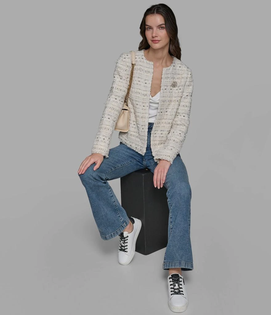 Karl Lagerfeld Paris BOUCLE COLLARLESS JACKET 7