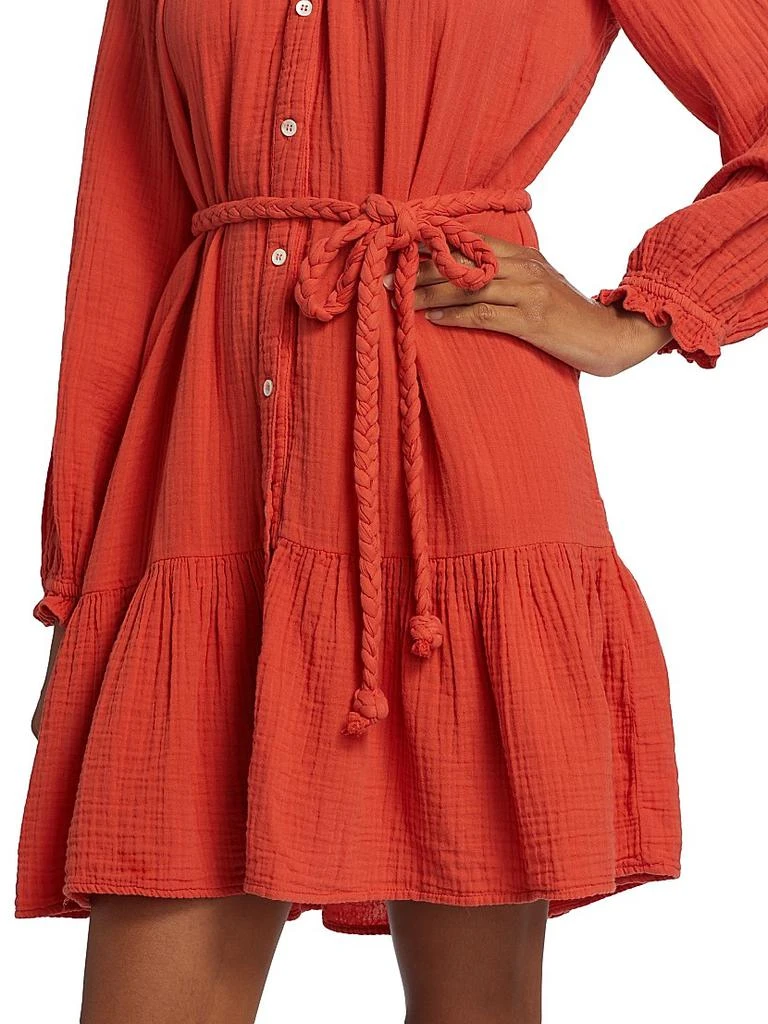 XIRENA Rainey Belted Cotton Dress 7
