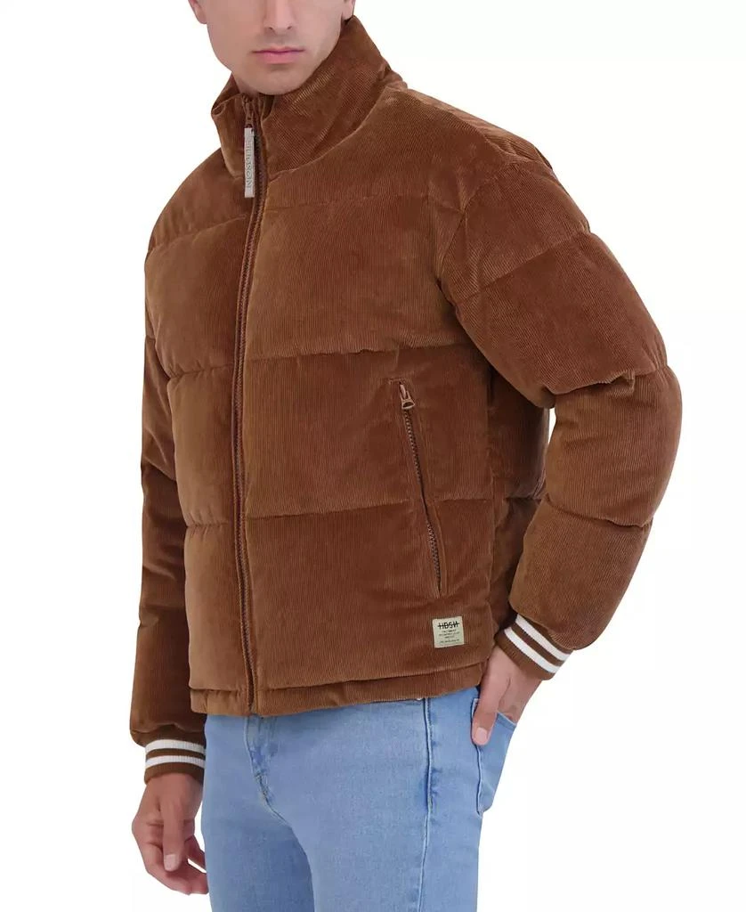 Hudson Men's Corduroy Varsity Puffer Jacket 3