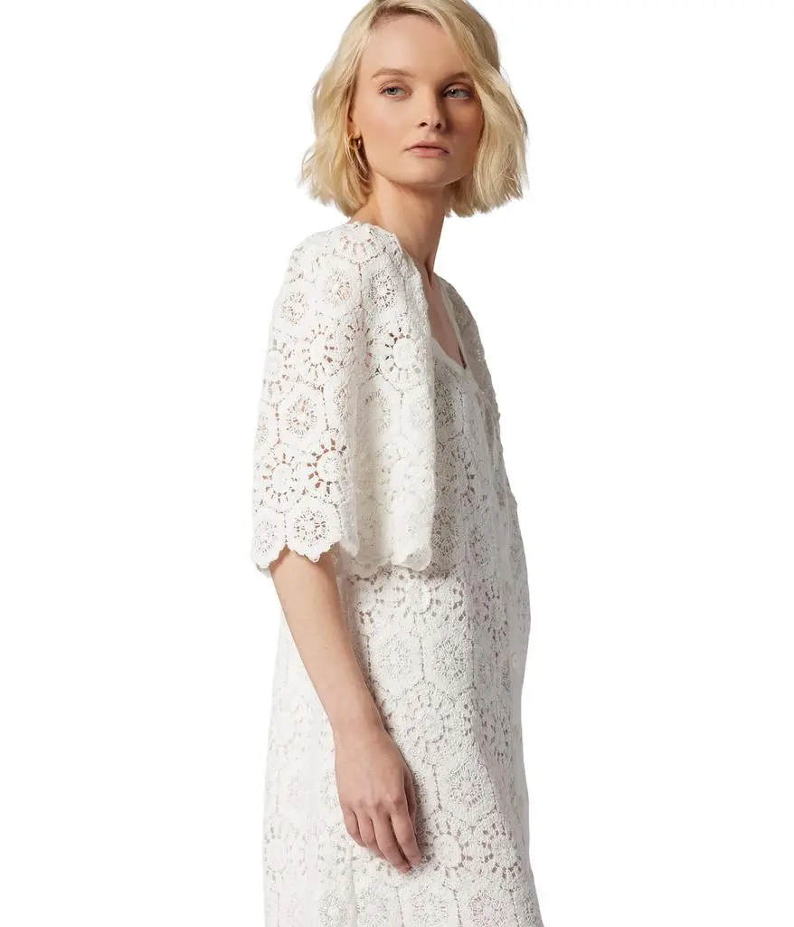 Joie Leona Mini Crochet Cotton Dress 4