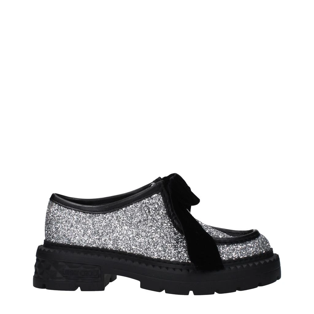 Shop Jimmy Choo Gray Plastic Slip-On Loafers on Sale at 
