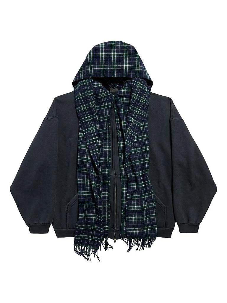 Balenciaga Unity Sports Icon Scarf Zip-Up Oversized Hoodie 1